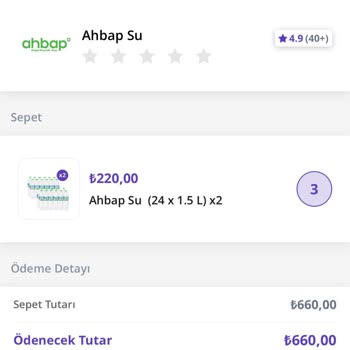 GetirSu Teslim Edilmeyen Sipariş Verilmeyen Hak