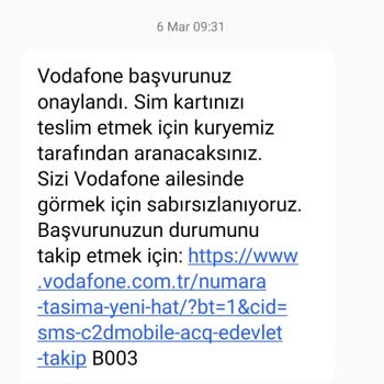 Vodafone Numara Taşıma Mağduriyeti Şikayetçiyim