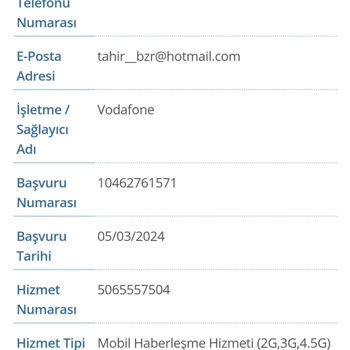 Vodafone Numara Taşıma Mağduriyeti Şikayetçiyim