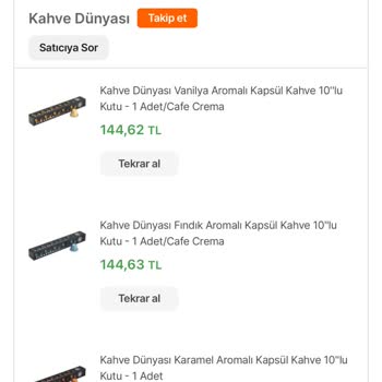 Kahve Dünyası Verilen Siparişi Göndermiyor