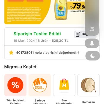 Migros Hemen Teslimat Sorunu