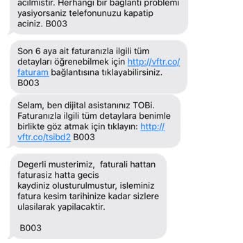 Vodafone Hat Taşıma Hattın Kapanmaması