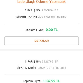 Tuba Butik Ücret İadesi Yapılmadı