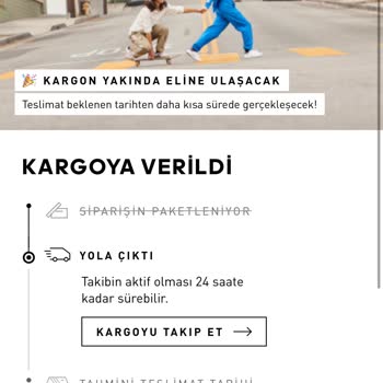 Adidas'tan Verdiğim Sipariş Kargoda Gözükmüyor
