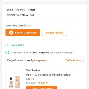 Mad Parfümüm Kalıcılığı Hiç Yok
