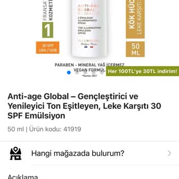 Yves Rocher Gündüz Ve Gece Kremi Şikayeti