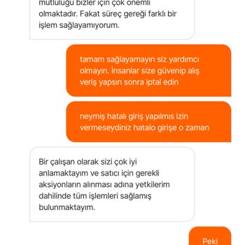 Hepsiburada Siparişi İptal Etti Ve Mağduriyet Gidermiyor.
