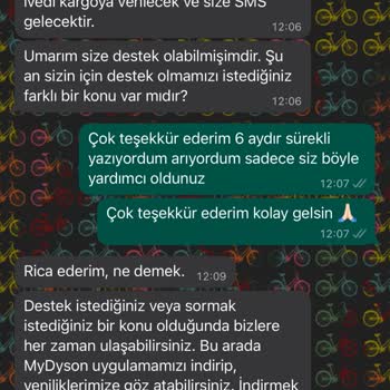 Dyson 6 Ay Önce Cihazımızın Başlığı Ücretsiz Değişmeyi Bekliyor