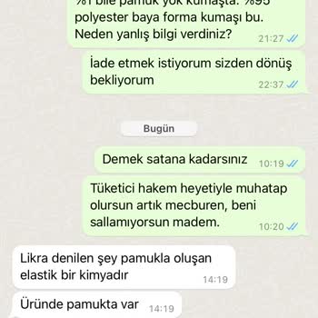 Ferelmoda Ürünler Hakkında Yalan Beyan, İnanılmaz Kalitesiz Ürünler, Üslup Kötü!