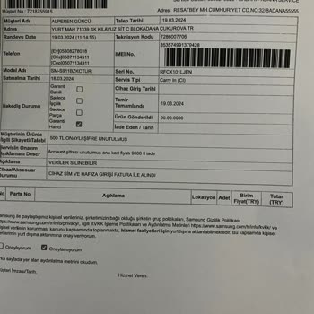 Samsung Galaxy S23 Servis İşgüzarlığı