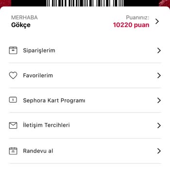 Sephora Puanlarım Kendiliğinden Silindi