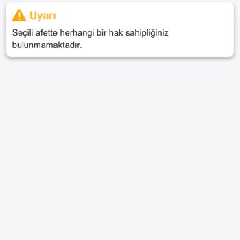 AFAD 6 Şubat Depremi Hak Sahipliği