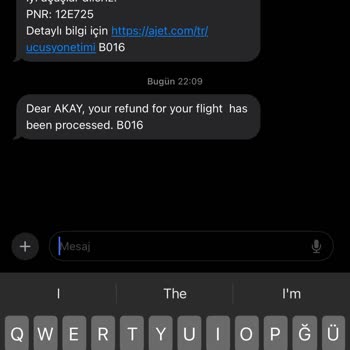 THY A Jet Hava Yolları Bilet İptali