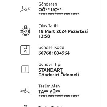 Yurtiçi Kargo İzmir Menemen Şubesi Kargoyu Yanlış Kişiye Verdi