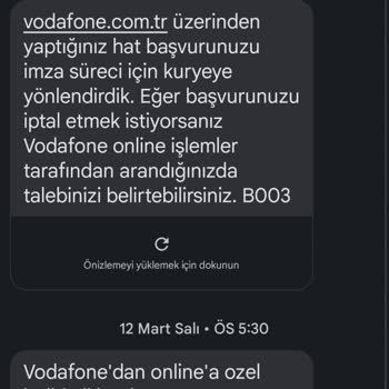 Vodafone Hat Taşıma Süresi Sorunu