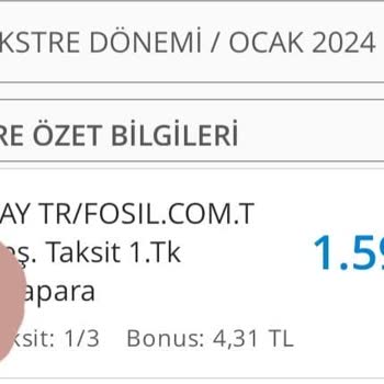 Fosil.com.tr Fosil Orta Sehpa Şikayeti