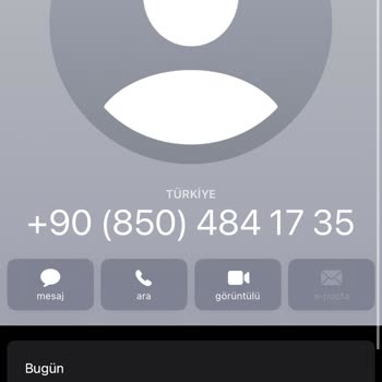 0850 484 17 35 Müşteri Hizmetleri Araması