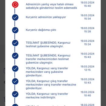 Aras Kargo Adres Hatalı Bahanesi