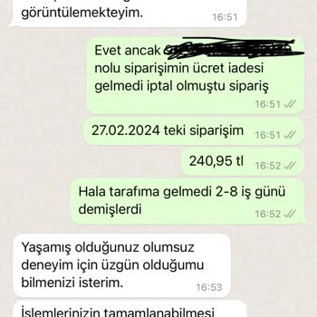 A101 Kapıda İptal Olan Sipariş İçin Ücret İadesi Yapmıyor