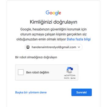 Gmail Google Hesabınızı Kurtarmayı Deneyebilirsiniz.