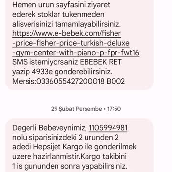 ebebek Parasını Ödediğim Ürünüm Teslim Edilmiyor
