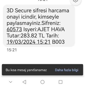 Anadolu Jet Ajet Bilet İptali