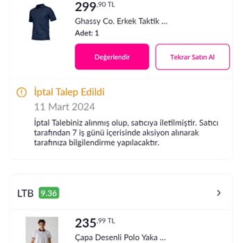 Pazarama Para İadesini Yapmıyor