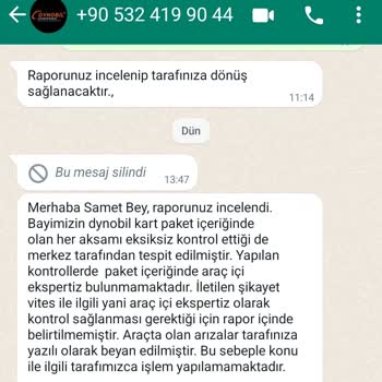 Araç Ekspertizinden Anlamayan Dynobil Saray Şubesi Ve Merkezi