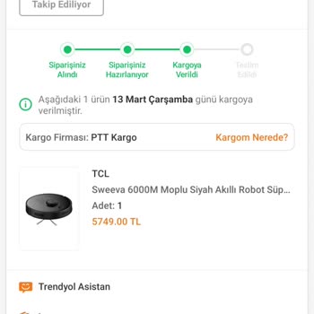 PTT Kargom Teslim Edilmedi
