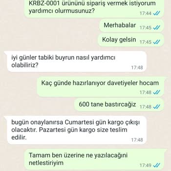 As Davetiye Sipariş Verdiğimiz Davetiye İle Gönderilen Davetiye Mağduriyeti
