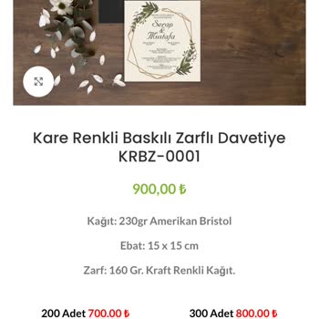 As Davetiye Sipariş Verdiğimiz Davetiye İle Gönderilen Davetiye Mağduriyeti