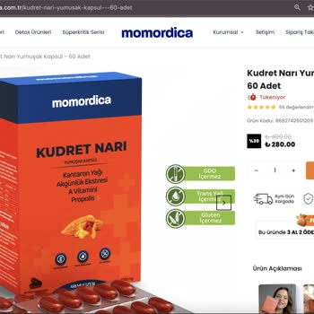 Momordica Yumuşak Kapsül Ürünleri!