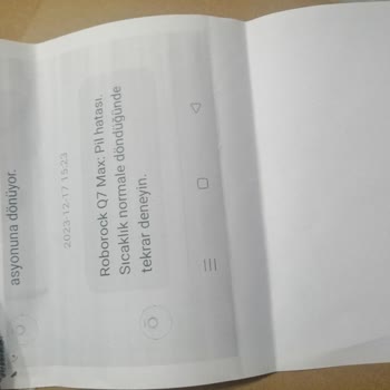 Roborock Emperor Bozuk İkinci El Ürün Gönderdi