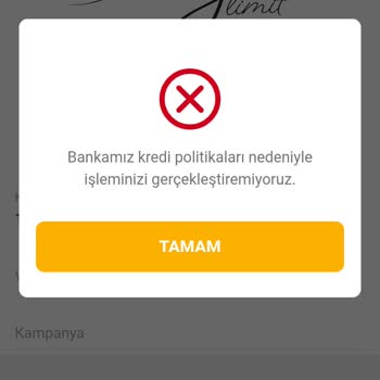 VakıfBank Sky Limit Kullanamama
