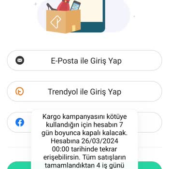 Dolap Uygulaması Kargo İhlali
