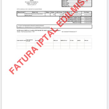 GetirAraç 34ELG243 Haksız Fatura