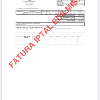 GetirAraç 34ELG243 Haksız Fatura