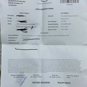 Teknosa Kahve Makinesi Kahve Pişirmiyor