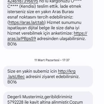 Aras Kargo Ürünlerimi Kaybetti Ve Hiç Oralı Olmadı