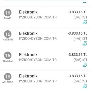 Dyson Türkiye Kredi Kartımdan Ürün Ücreti Aldı Ürün Onayı Yok