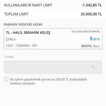 Denizbank Nakit Avans Şikayeti