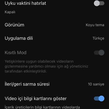 YouTube Kısıtlı Mod Kapatma