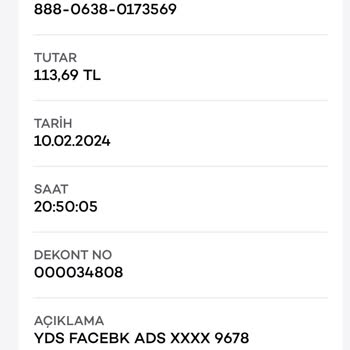 Facebook Meta Provizyon İadesi
