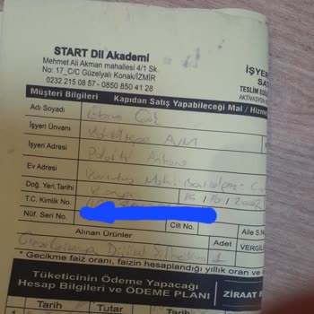 Start Dil Akademisi Sözleşmesini Kabul Etmiyorum.