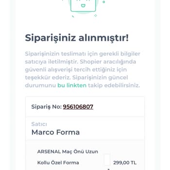 Shopier Günlerdir Gönderilmeyen Forma