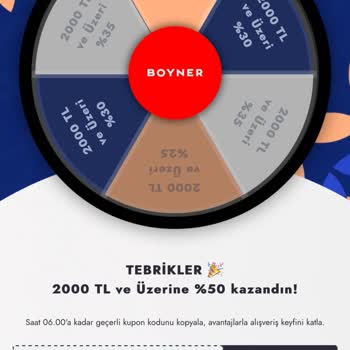 Boyner İndirim Kodu İadesi Yapmadı