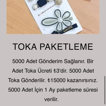 Evde Ekişi Paketleme Başvurusu!