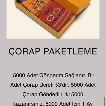 Evde Ekişi Paketleme Başvurusu!