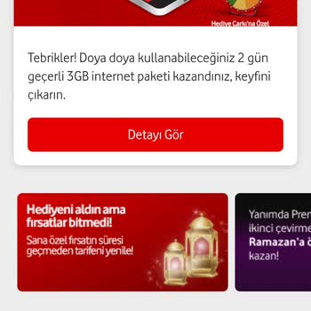 Vodafone Çarkı İkinci Kez Çeviremiyorum