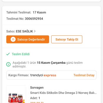 Sorvagen Smart Kids Balık Yağı